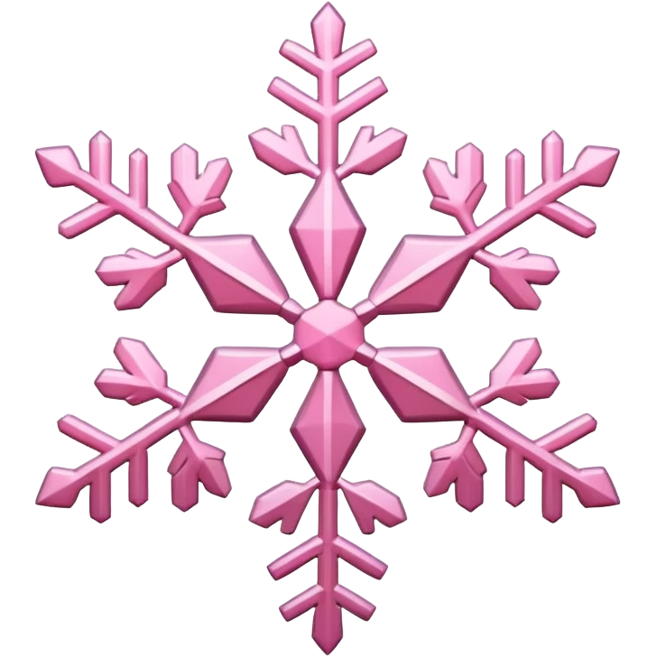 snow flake pink emoji