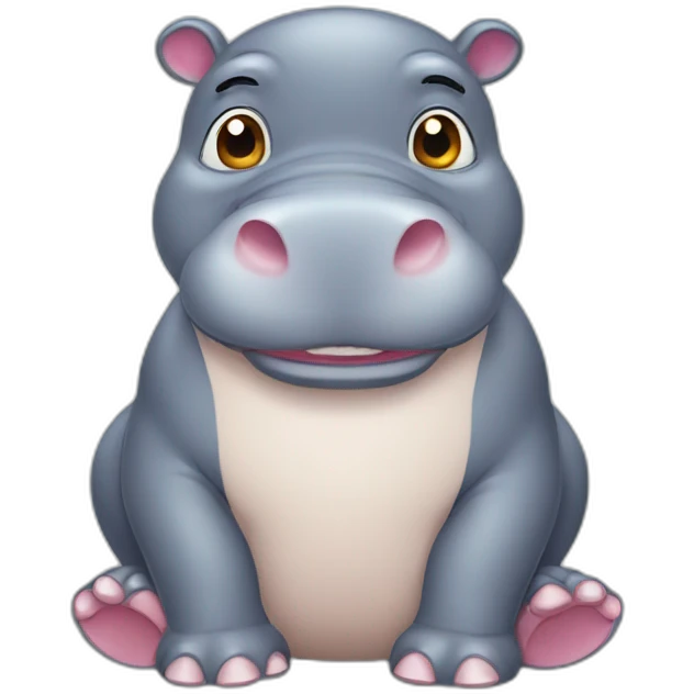 cute hippopotamus emoji