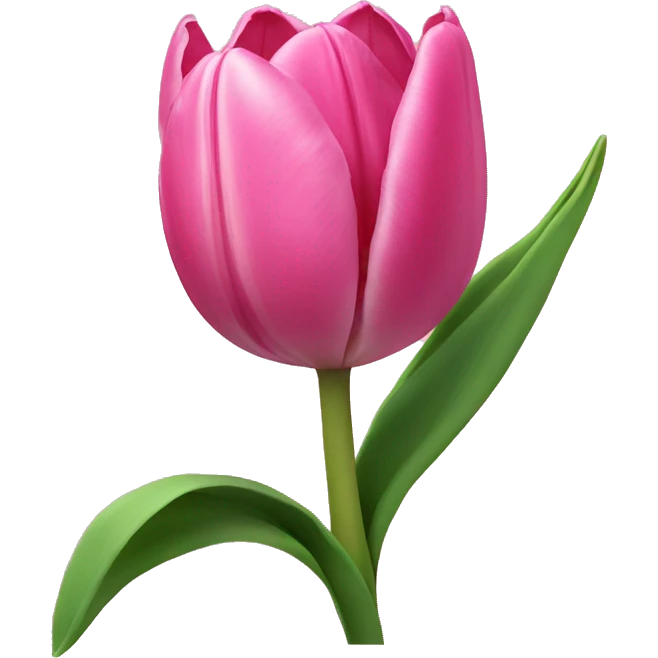 Pink tulip  emoji
