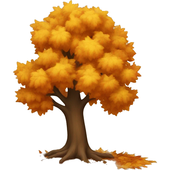 Fall tree emoji