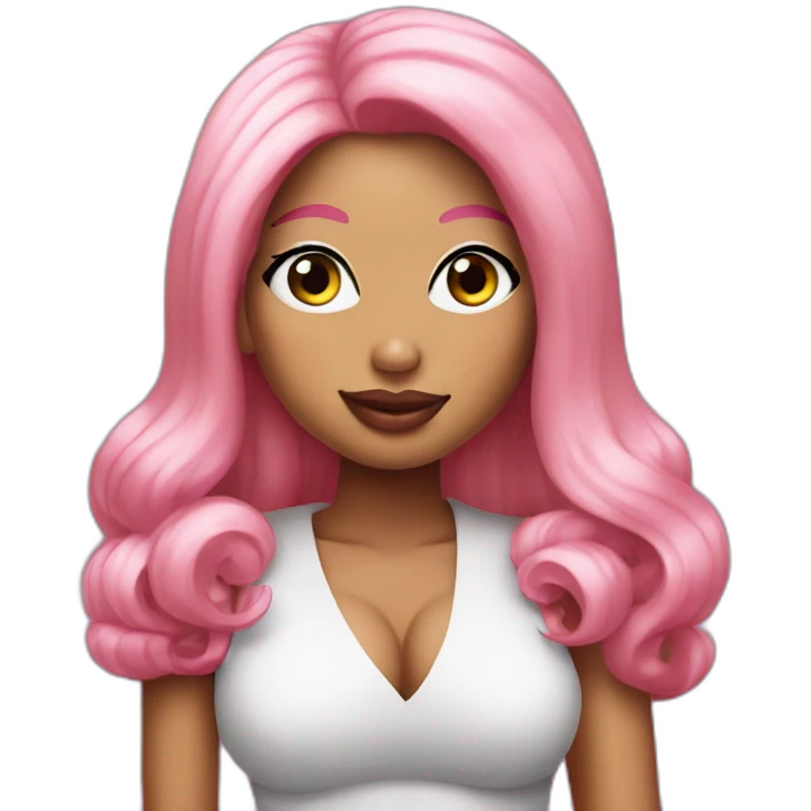 nicki minaj with heart eyes emoji