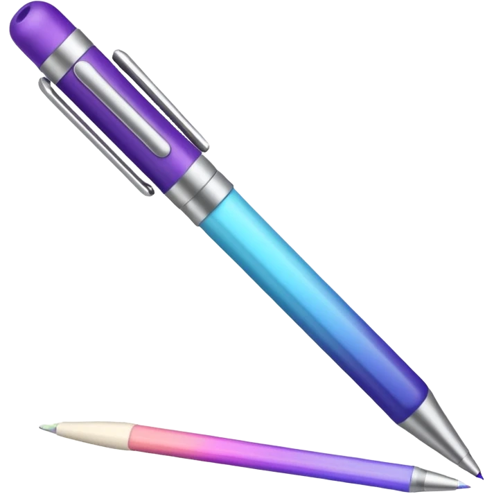 Depict a stylus or digital pen drawing colorful lines, suggesting creativity and UI/UX work. Include soft glowing accents or gentle motion to make it feel dynamic and exciting. Use soft blues, purples, and cream colors that complement the dark background. Style: modern, playful, and professional. emoji