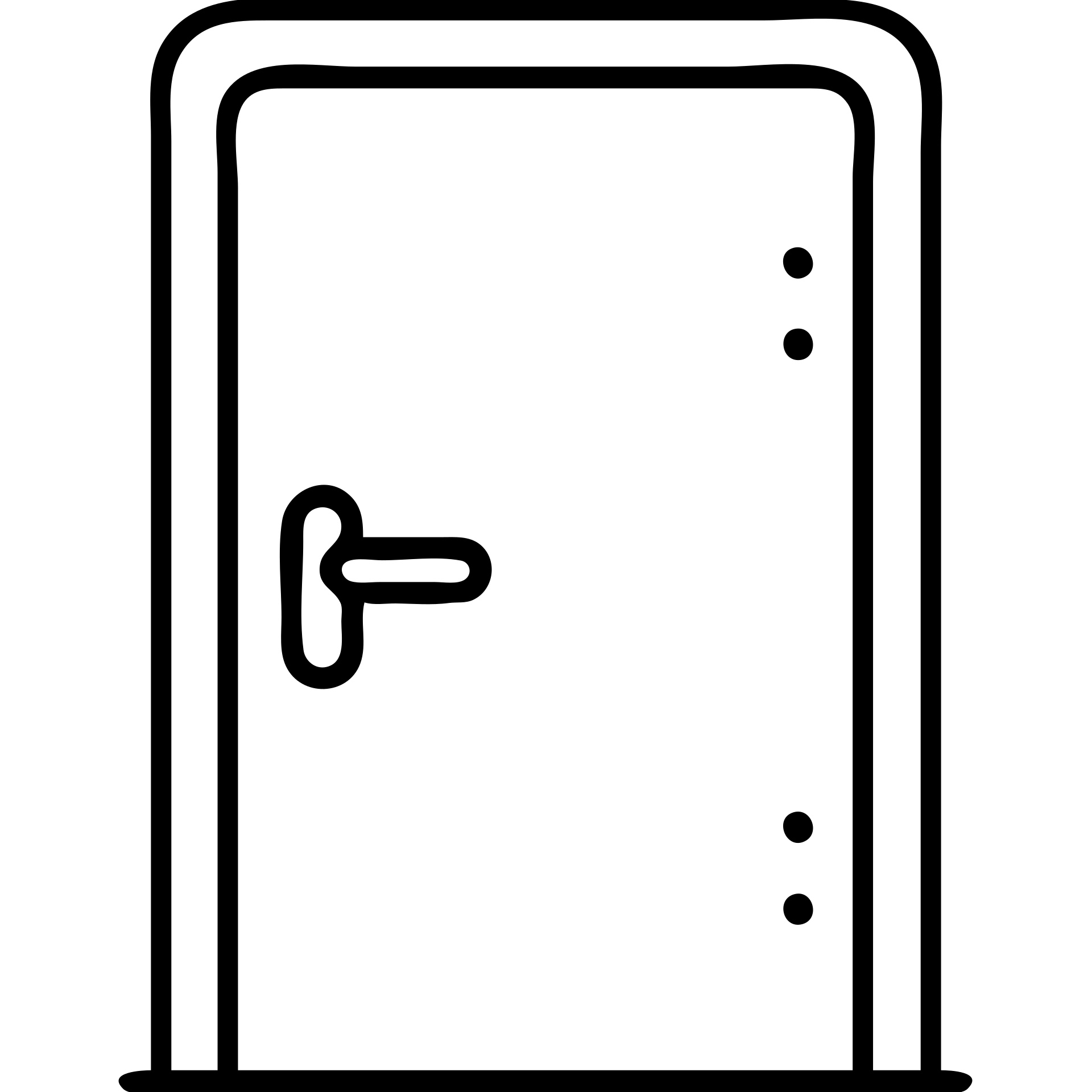 a metal door, outlined icon style emoji