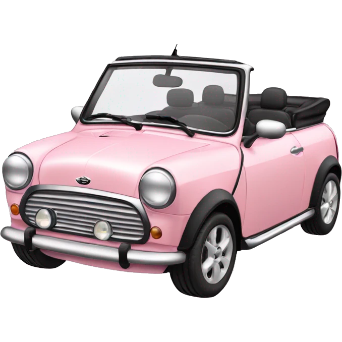 Light pink mini cooper convertible  emoji