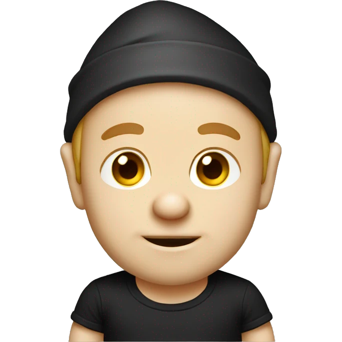 gnome in a black t-shirt emoji