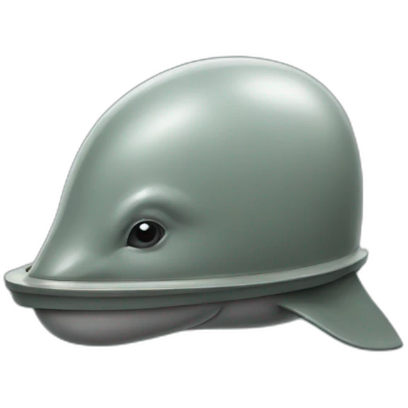 porpoise army helmet emoji