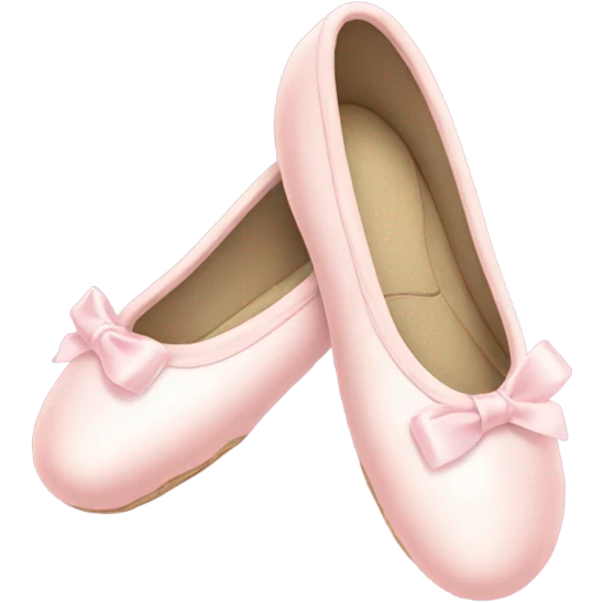 Pale pink ballet shoes emoji