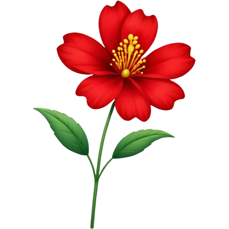 Red flower emoji