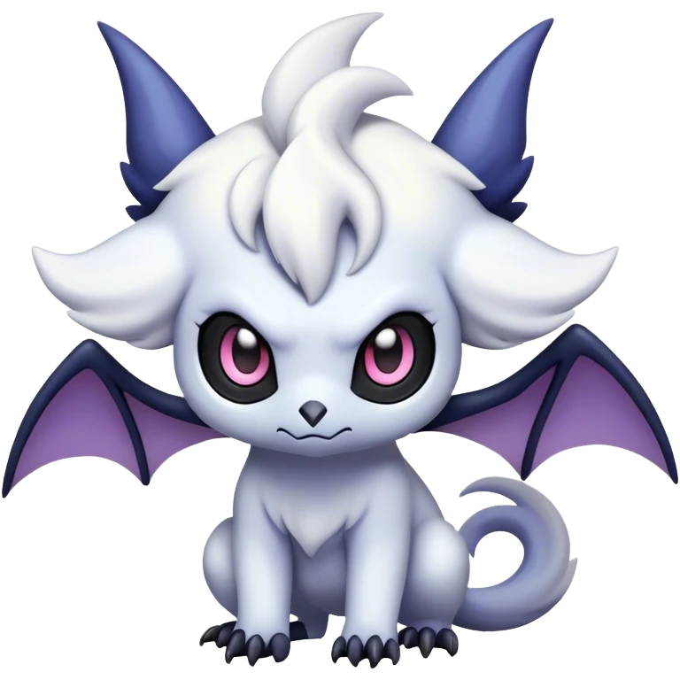 Edgy Cool Kawaii Noibat-Absol-Pokemon Full Body emoji