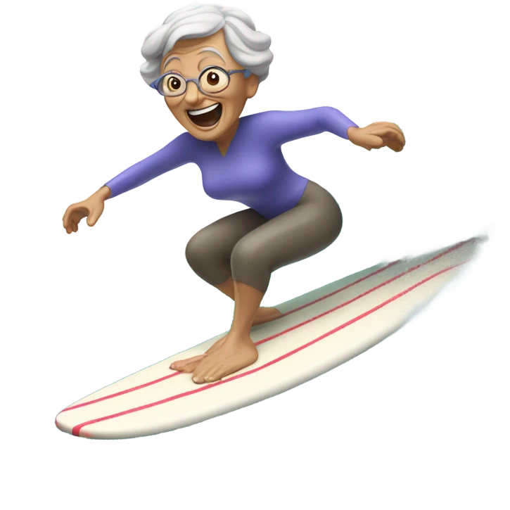 Nan surfing emoji