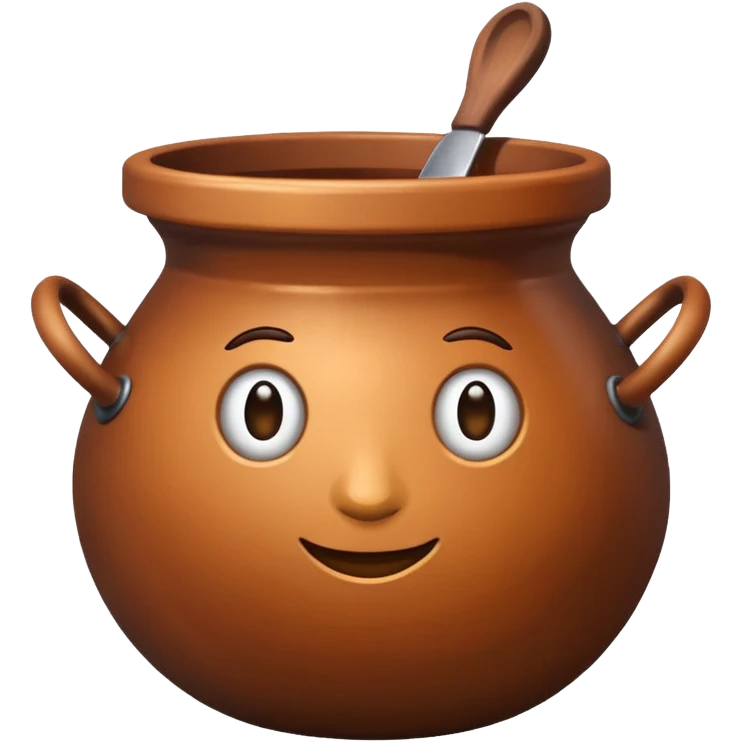 verre de terre en argile emoji