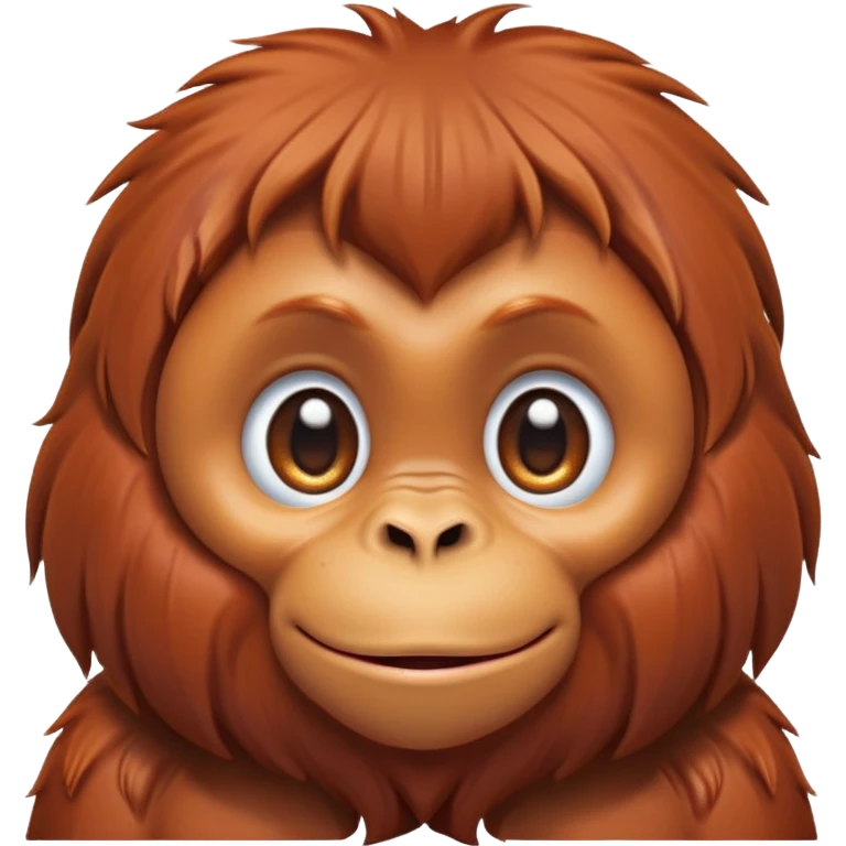 cinematic-cute-orangutan-baby-portrait-emoji,-head-tilted-playfully-and-inquisitively,-with-a-gentle,-expressive-face-accented-by-soft,-flowing-fur-and-round,-sparkling-eyes-brimming-with-warmth,-simplified-yet-irresistibly-adorable-feature emoji