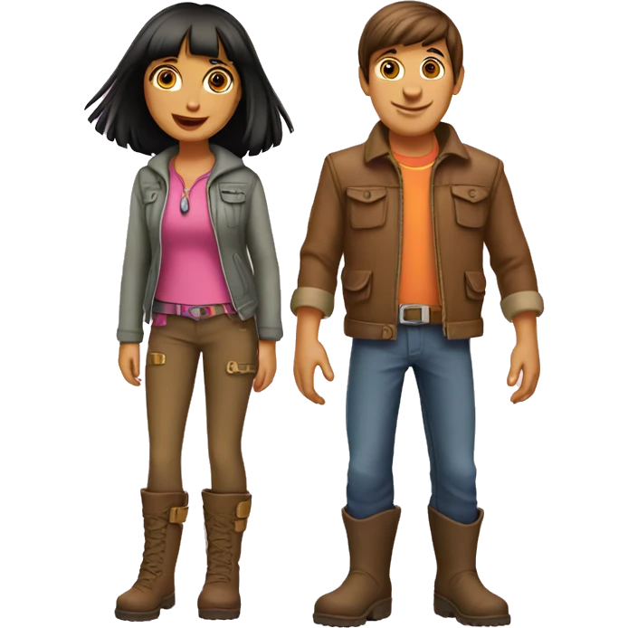 Dora and boots emoji