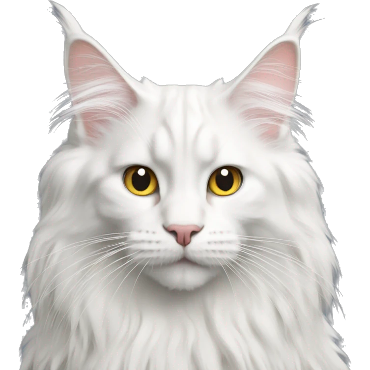 White Maine Coon emoji