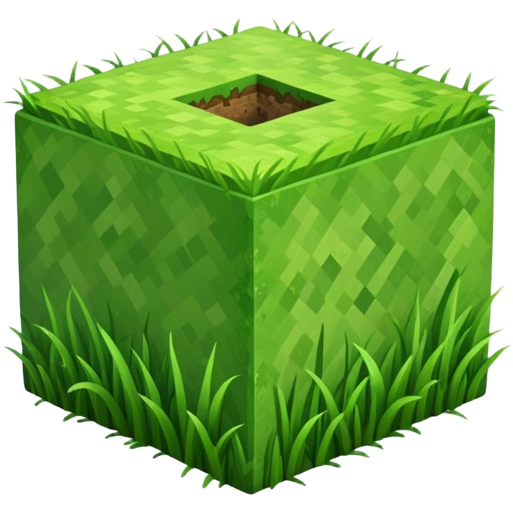 Minecraft grass block emoji