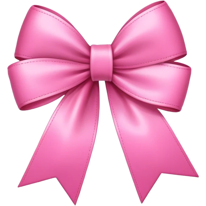 Pink bow emoji