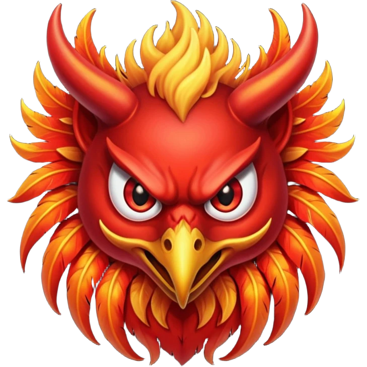 devil phoenix bird emoji