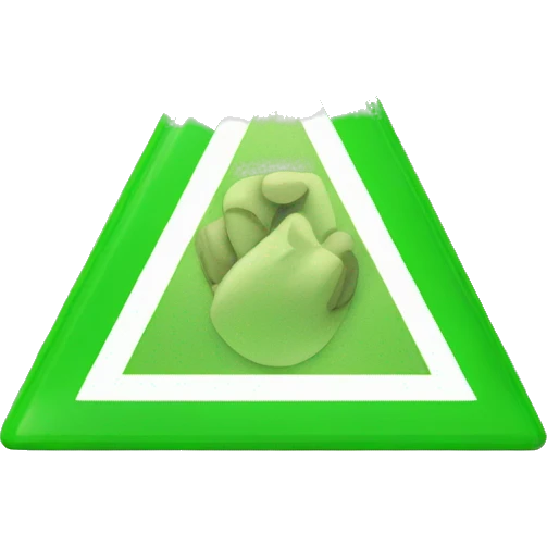 Green triangle emoji