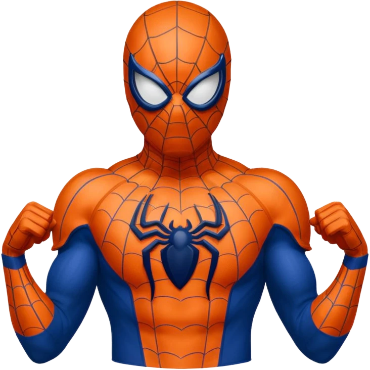 Spider-Man wearing a Denver Broncos football uniform emoji