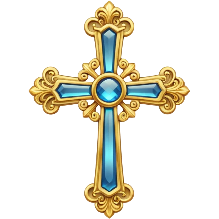 Orthodox cross. Transparent bakgrund. emoji