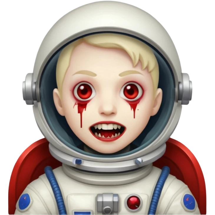 astronaut vampire, no helmet emoji