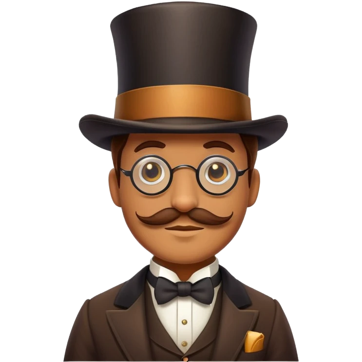 handsome whiskey character  emoji