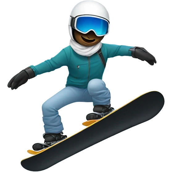 Loon snowboarding emoji