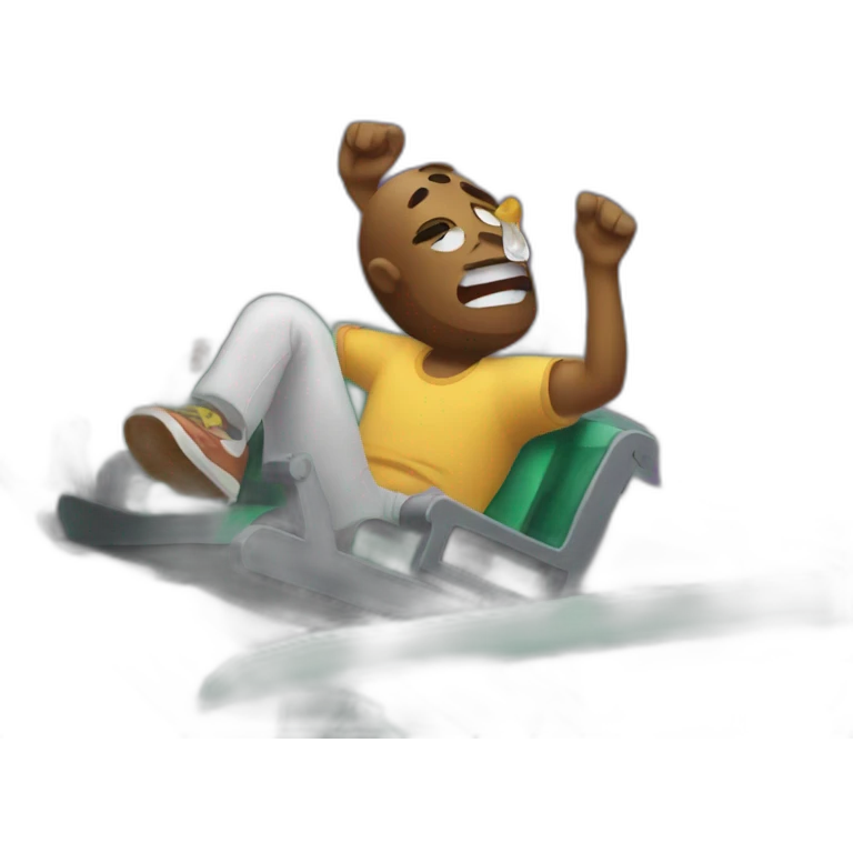 Drunk in a rollercoaster emoji