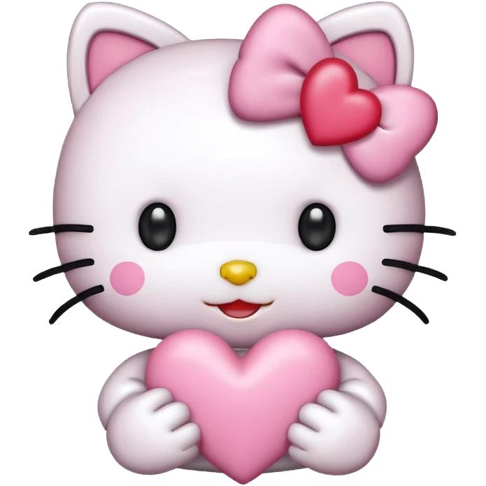 Hello Kitty Hearts emoji