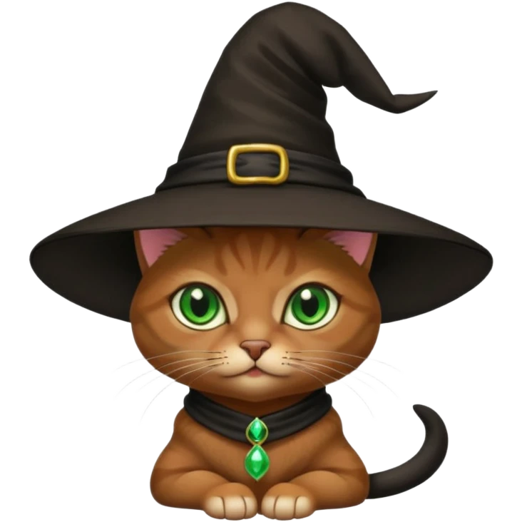Gato brujo pequeño  emoji