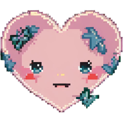 blushing face with hearts around it emoji