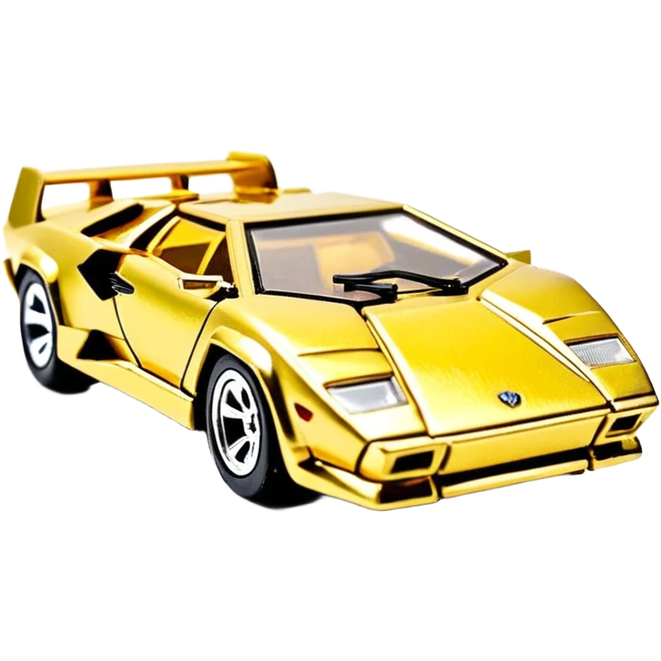 Сделай золотую машинку HotWheels Lamborhini Countach emoji