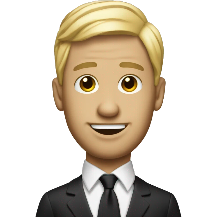 puppet man blonde comb over hair emoji
