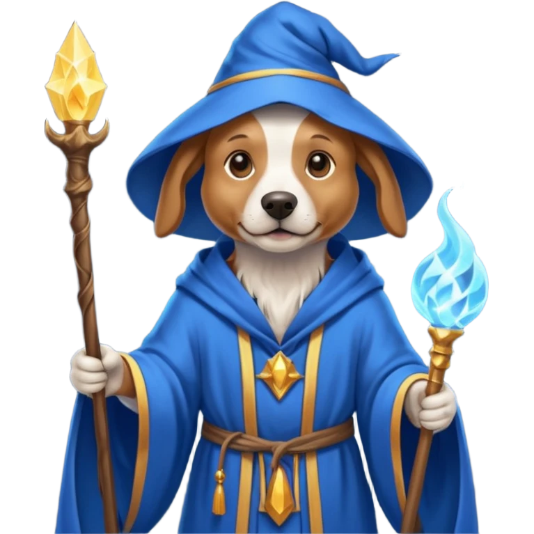 Dog wizard emoji