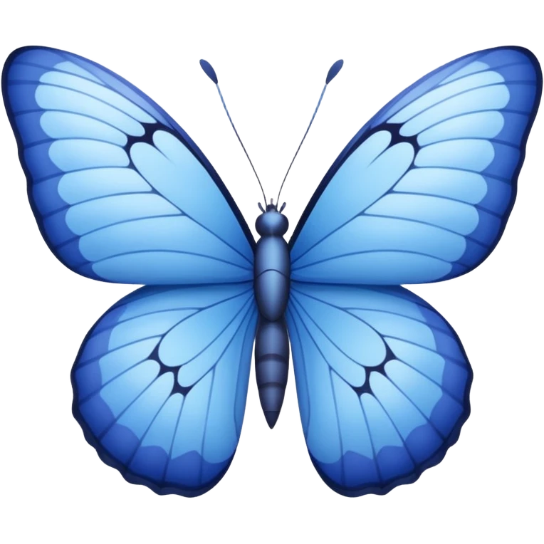 Periwinkle butterfly emoji