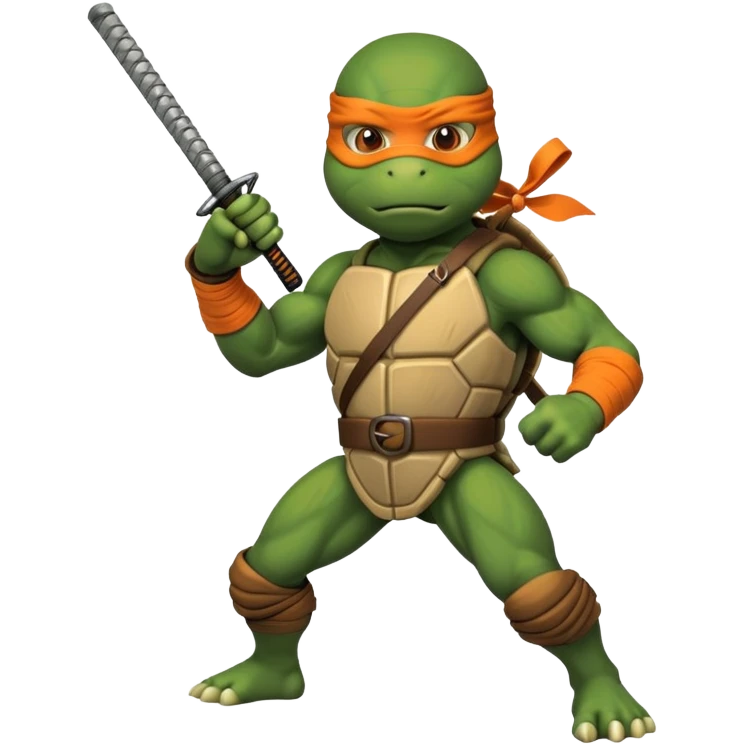 Ninja turtle Mickelangelo emoji