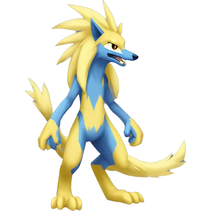 Lombax-Sergal-Zeraora-Manectric-Fakemon full body emoji