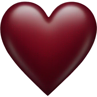 dark red heart emoji
