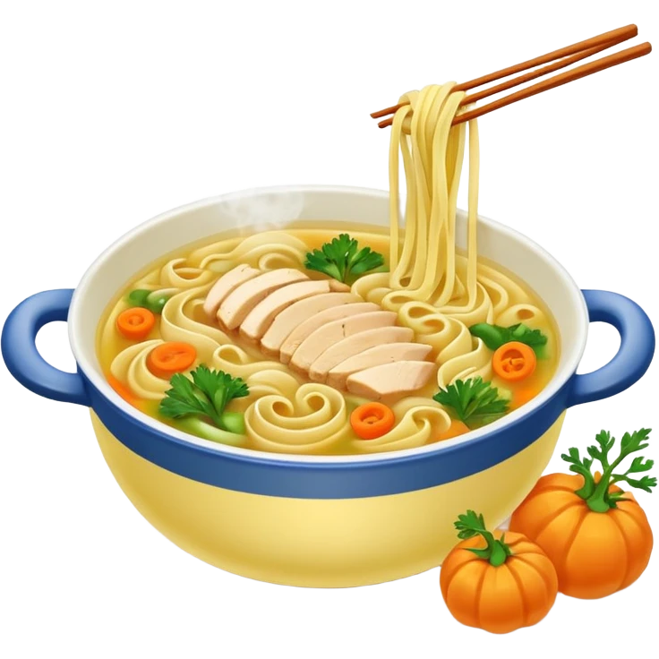 chicken noodles emoji