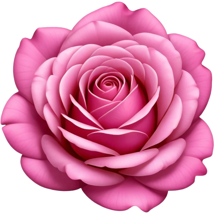 Pink rose emoji
