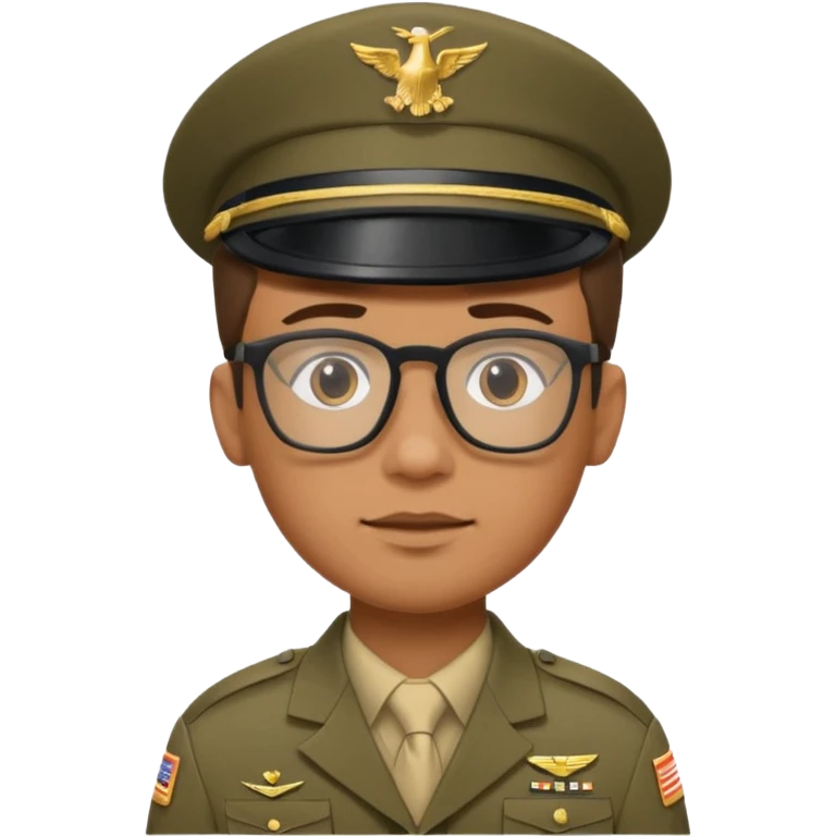 USA army boy with glasses emoji
