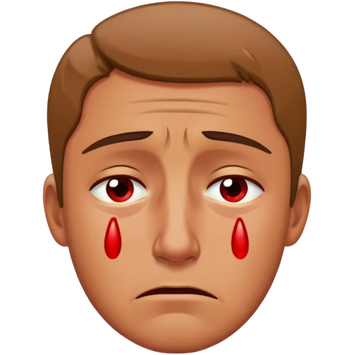Man crying because his mom died and he is super sad emoji