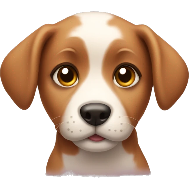 Puppy with heart eyes emoji