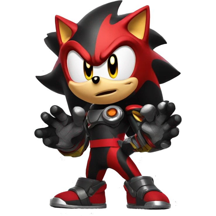 Shadow the Hedgehog emoji, character from sonic emoji