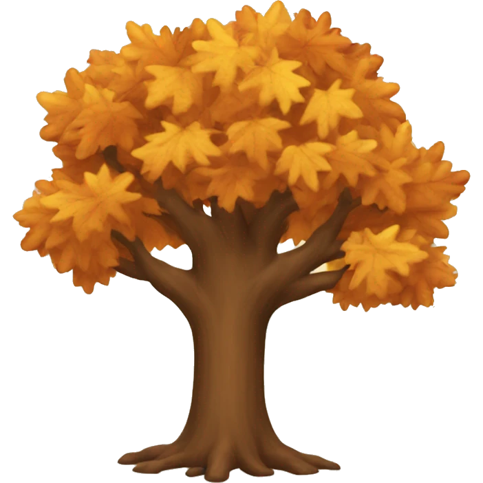 Autumn tree emoji