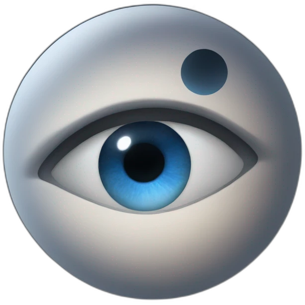 Eye and moon emoji