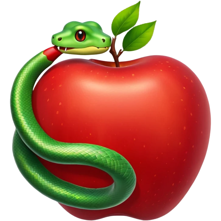 Snake apple emoji