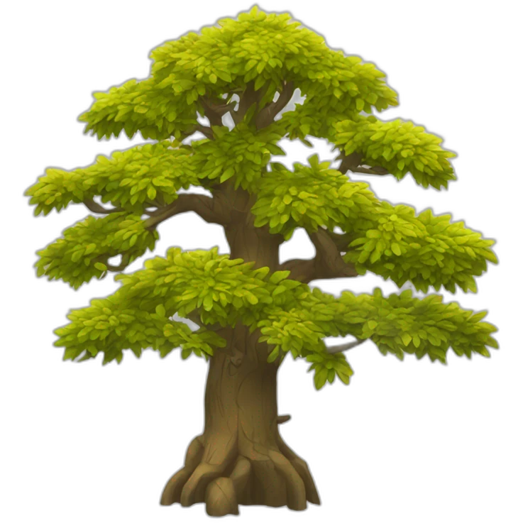 Feu sur arbre emoji