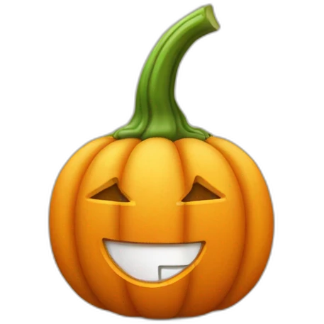 Pumpkin thumb up emoji