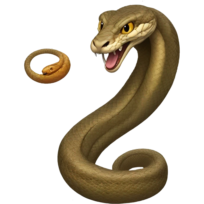 a Viper with an imposing behind and with a tongue hanging out emoji
